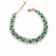 Bransoletka z kryształów Preciosa Blue Zircon AB