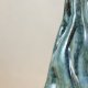 Organiczna lampa ceramiczna z abażurem z rafii, morska, handmade