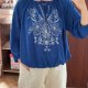 Lane Bryant Niebieska Bluzka z Haftem Plus Size 18/20 4XL / 48 / 20