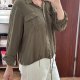 No Boundaries Oliwkowa Koszula klasyczna elegancla Plus Size XXXL / 3X XXXL / 46 / 18