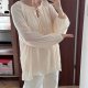 LC Lauren Conrad Beżowa Bluzka Sheer Plus Size 6XL / 52 / 24