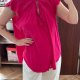 Torrid Różowa Bluzka z Falbankami Plus Size
