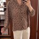 East Adeline Bluzka w Print Zwierzęcy Plus Size XXL / 44 / 16