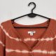 Sonoma Bluzka Waffle Tie-Dye Plus Size 4XL / 48 / 20