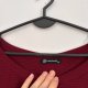 PrettyGarden Bordowa Bluzka Ribbed Plus Size 6XL / 52 / 24