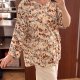 Emaline Woman Bluzka w Kwiaty Plus Size 5XL / 50 / 22