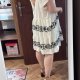 Old Navy Kremowa Sukienka z Haftem Plus Size  midi bawelna 4XL / 48 / 20