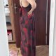 Sukienka Maxi Sheer w Róże Plus Size 3-4XL