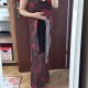 Sukienka Maxi Sheer w Róże Plus Size 3-4XL