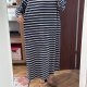 Lands' End Sukienka maxi w Granatowe Paski 5XL / 50 / 22