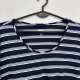 Lands' End Sukienka maxi w Granatowe Paski 5XL / 50 / 22