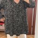 Roaman’s Bluzka w Czarnobiały Print Plus Size 8XL / 56 / 28