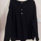 Czarna Bluzka Tunika z Kieszonką Plus Size 3-4 XL
