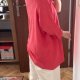 C.J. Banks koralowa bluzka plus size | dekolt V | luźny fason 4XL / 48 / 20