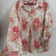 d&co Denim + Company kwiatowa koszula 98% bawełna | floral | vintage 8XL / 56 / 28