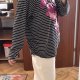 Just My Size by Hanes 22W-24W | bluzka w paski z kwiatowym nadrukiem