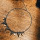 Baśniowy choker chainmaille z perłami i cytrynem, fairycore, elficki, romantyczny