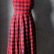 Urocza sukienka tartan krata XS S