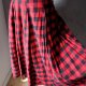 Urocza sukienka tartan krata XS S