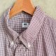 Bordowa bawełniana koszula w kratkę japońskiej marki Uniqlo M unisex 100% bawełna