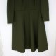 BISTOROWA sukienka khaki PRL hand made L/XL