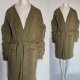 Długi sweter kardigan damski Stradivarius khaki wiązany z kieszeniami uniwersalny Hp225