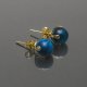 Dots - Tygrysie oko blue /alloys collection/ - sztyfty