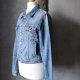Jeansowa kurtka katana destroyed rock XS S M
