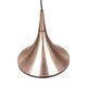 Niemiecka lampa wisząca typu Semi (Trumpet) – miedź, Rolf Krüger dla Staff Leuchten, lata 70.