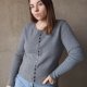 Szary wełniany kardigan z dodatkiem kaszmiru wełna kaszmir H&M Premium M
