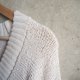 kremowy bawełniany sweter z dekoltem w serek V duńskiej marki premium InWear 100% bawełna M/L