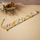 Bransoletka YELLOW SAKURA ✧ boho ✧ etno ✧ kwiaty