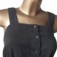 Czarna Sukienk Jeansowa L XL Dress Jeans Denim Ramiaczka