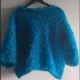 Atramentowy moher handmade