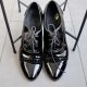 Lakierowane półbuty włoskie skóra smart casual 39