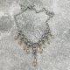 Naszyjnik chainmaille - kwarc żółty, złoty, cytrynowy