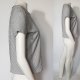 H&M BASIC pudełkowy krótki T-SHIRT damski biały w czarne paseczki M L XL Hp214