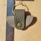 Kolczyki skórzane Boho Khaki