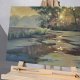 Obraz Olejny na Płótnie 40x50 | Autorski Pejzaż "Odbicie"