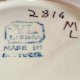 Portugalski stojący talerz z kogutem (19 cm) - stan idealny