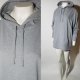 Duża szara bluza z kapturem kieszeń kangur długie rękawy unisex R XL / 42 44 46 Hu76