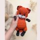 Lisek Rudek - maskotka amigurumi handmade