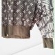 Louis Vuitton Bluza / Bomberka z siateczki z kapturem czarna białe zmultiplikowane loga - unisex