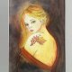 Dziewczyna z winogronami. 30*21cm, Original Akwarela