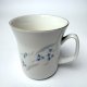 Kubek Włocławek porcelana vintage niebieskie kwiaty PRL