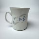 Kubek Włocławek porcelana vintage niebieskie kwiaty PRL