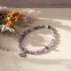 Bransoletka z kamieni LOTUS ✧ ametyst ✧ kwiat lotosu