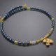 Pearls /navy blue/ perły naturalne - choker /31.03.26/