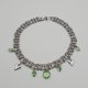 Naszyjnik Peridot Heart stal choker