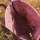 Brązowo-różowa duża torba shopper Devon